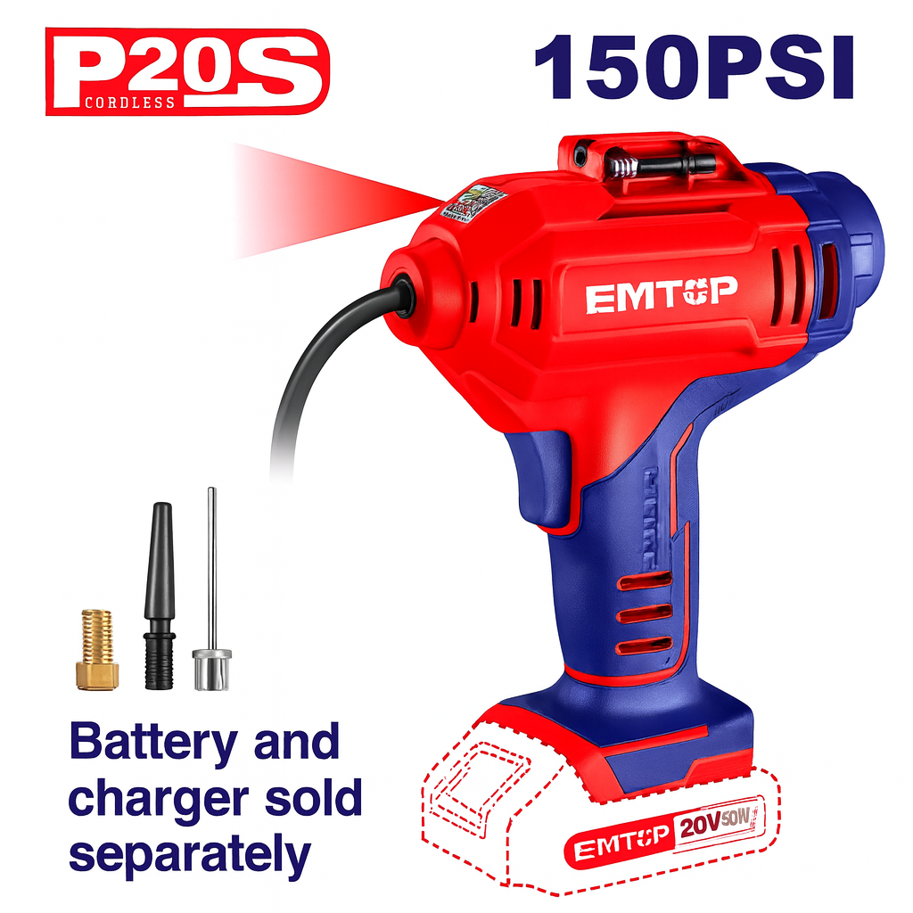 Compresor de Aire Portátil Inalámbrico 20V
