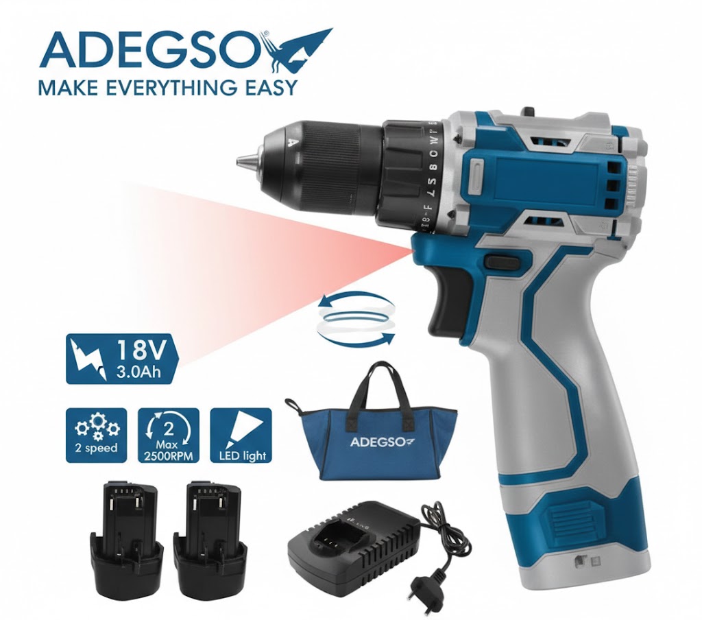 Set de Taladro de Impacto Inalámbrico – Fuerza sin Límites