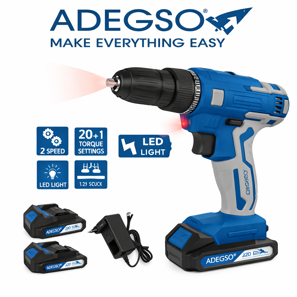 Set de Taladro Inalámbrico con Accesorios – Todo en Uno
