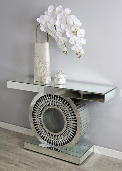 Mesa espejo decorativa