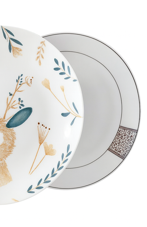 8" Plato con estampado