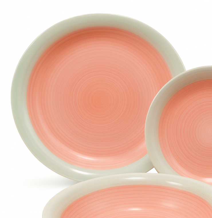 Set de plato y bowl de ceramica variedad