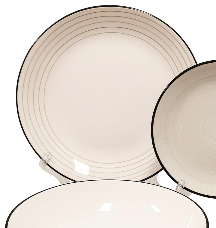 Set de plato y bowl de ceramica variedad