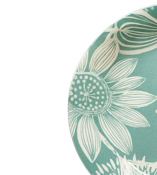 Set de plato y bowl de ceramica variedad