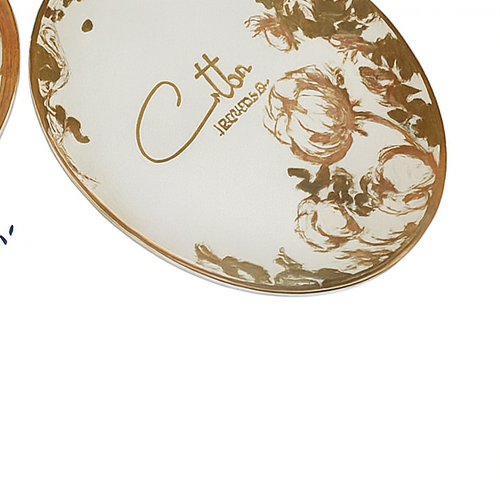 9" Plato con estampado