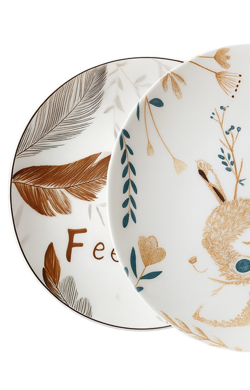 Plato con estampado de 8"