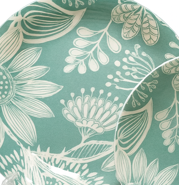 Set de plato y bowl de ceramica variedad