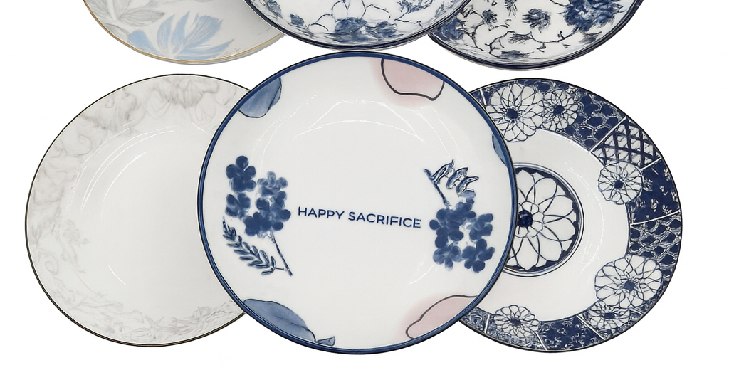 9.25" Plato con estampado