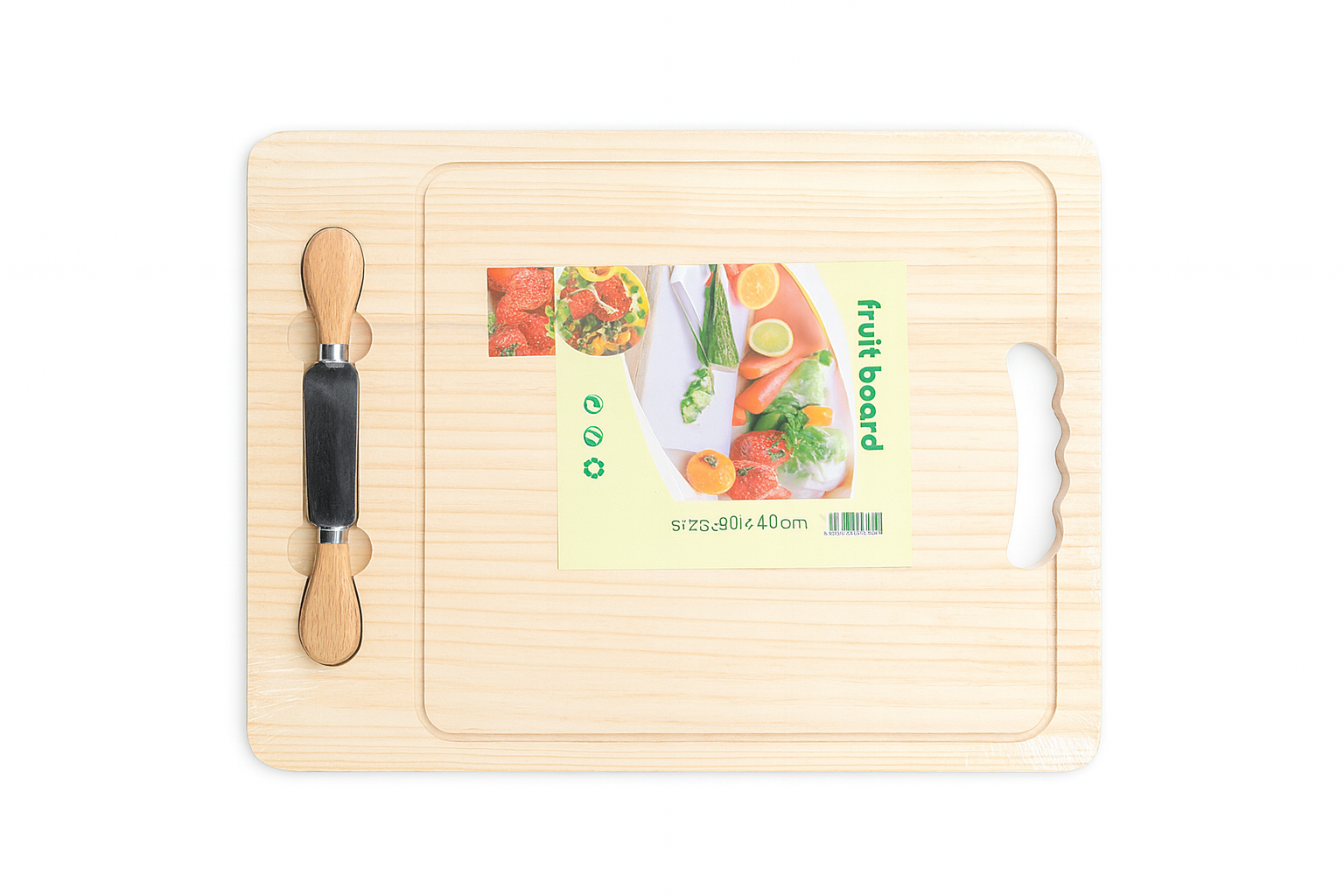 Tabla de bambu para queso 24*34*1.5cm