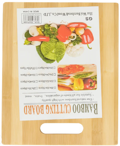 Tabla para picar de bambú 20 × 30 × 0.8 cm – ecológica y resistente