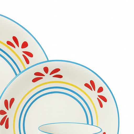 Vajilla de 16 piezas barro blanco