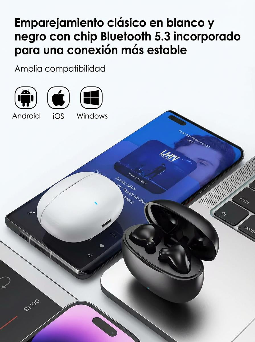Audífonos Bluetooth TWS 5.1 – Conectividad Estable y Libertad Inalámbrica