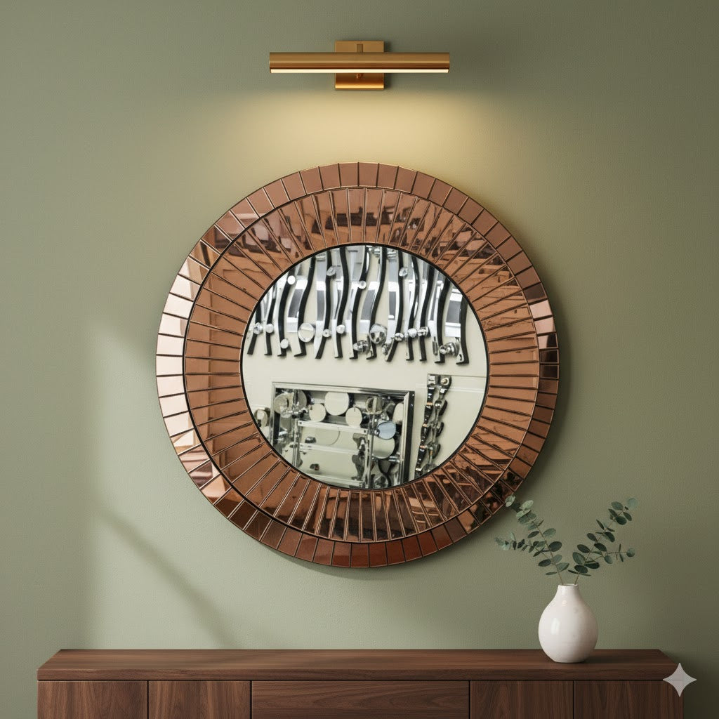 Espejo de lujo circular