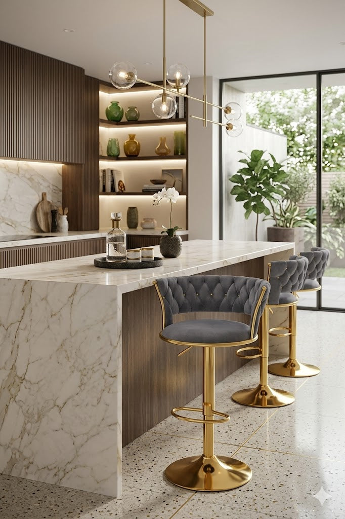 Silla de Bar  – Diseño Moderno  | Estilo Fresco, Confort y Resistencia para Barras y Comedores Altos