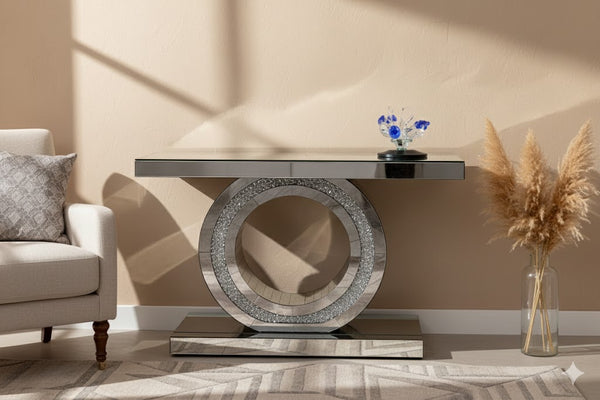 Mesa espejo decorativa