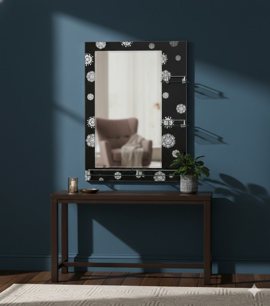 Espejo decorativo con repisa