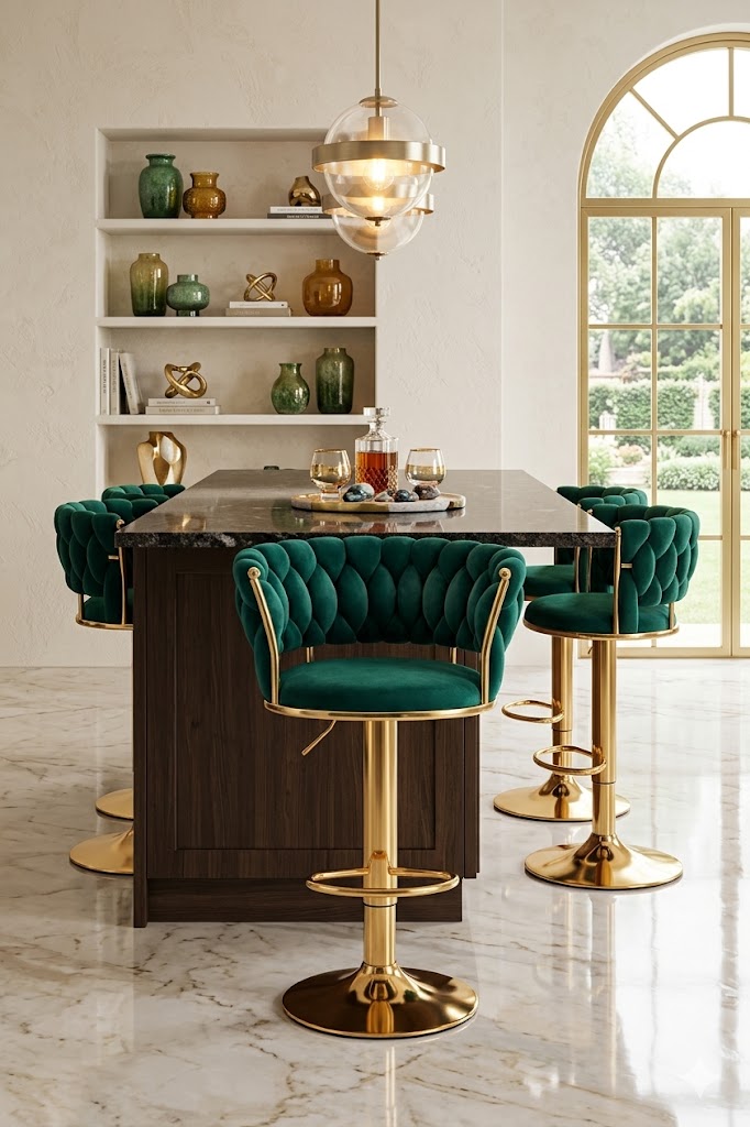 Silla de Bar – Diseño Moderno | Estilo Fresco, Confort y Resistencia para Barras y Comedores Altos 