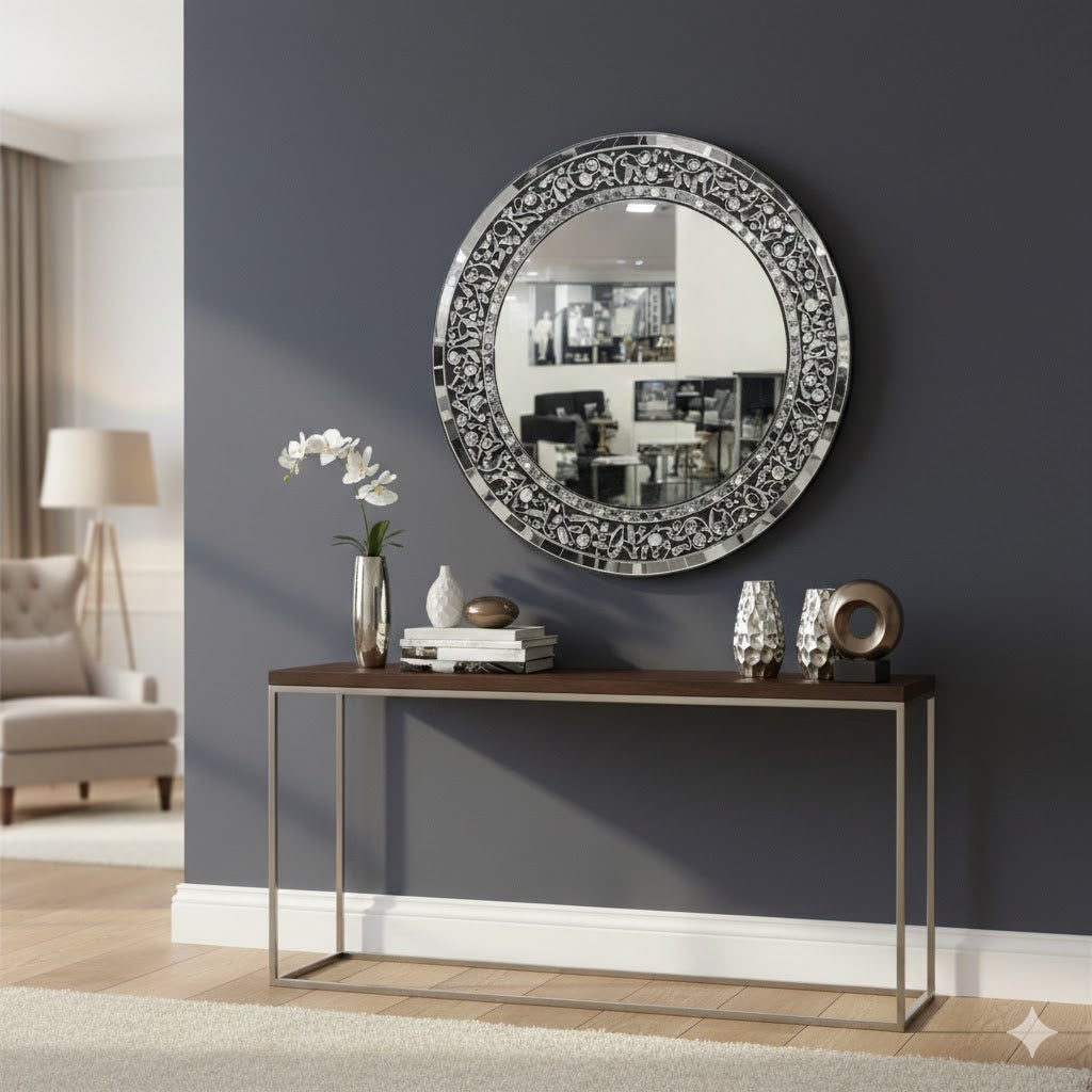 Espejo de lujo circular