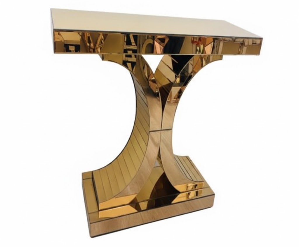 Mesa espejo decorativa