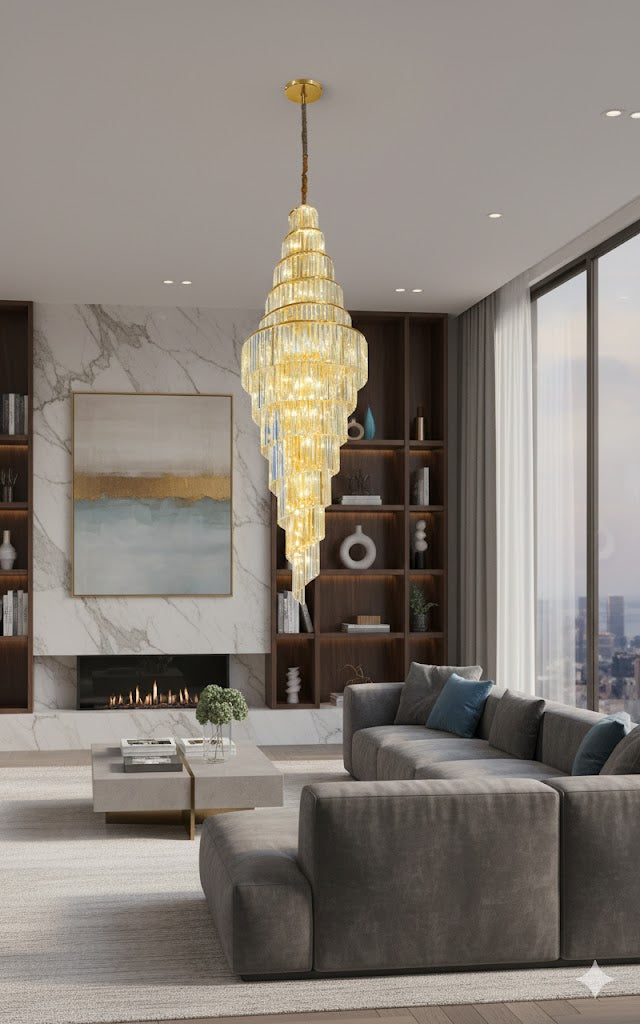 Lámpara de Cristal de Lujo